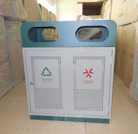 廣場鋼制垃圾桶
