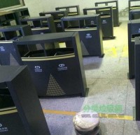 戶外烤漆鋼制分類垃圾桶