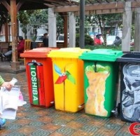 時尚分類垃圾桶 扔垃圾，也可以很時尚