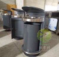 戶外環(huán)保鋼制垃圾桶