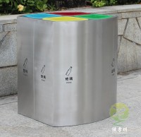 室內立式直投口四分類垃圾桶