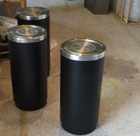 柱式烤漆室內(nèi)不銹鋼垃圾桶紙簍