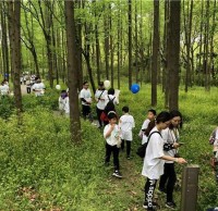 上海濱江森林公園垃圾桶減量 倡導垃圾不落地