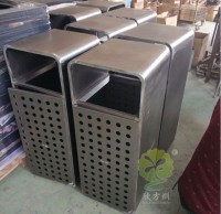 廠家批發鋼板沖孔垃圾桶