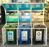 戶外小區三分類收集站定制