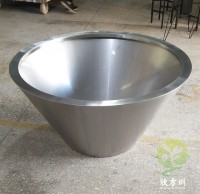戶外錐形啞光不銹鋼花缽