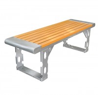 戶外創意雙人不銹鋼休閑椅長椅