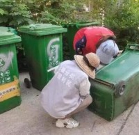 巧手修補垃圾桶，為走馬嶺街督導員點贊