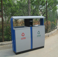 定制戶外噴粉金屬分類垃圾箱城市美學的靜默革命者