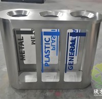 室內車站透明三分類不銹鋼垃圾桶定制指南