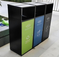 戶外噴粉三分類(lèi)金屬垃圾桶環(huán)保升級(jí)的智慧選擇