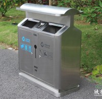 煥新街巷，分類先行戶外街道環(huán)衛(wèi)不銹鋼垃圾桶