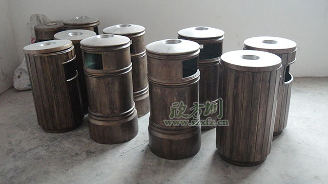 玻璃鋼仿銅垃圾桶