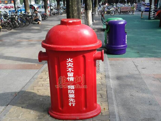 玻璃鋼消防垃圾桶